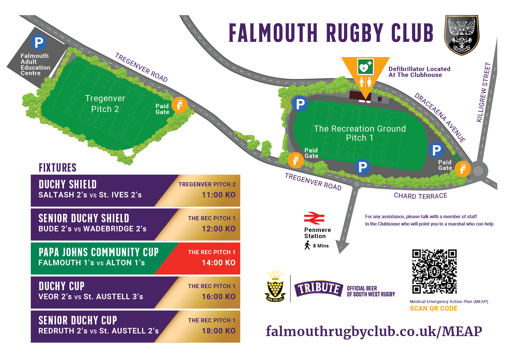 Falmouth Rugby Club Cornwall RFU Duchy Finals
